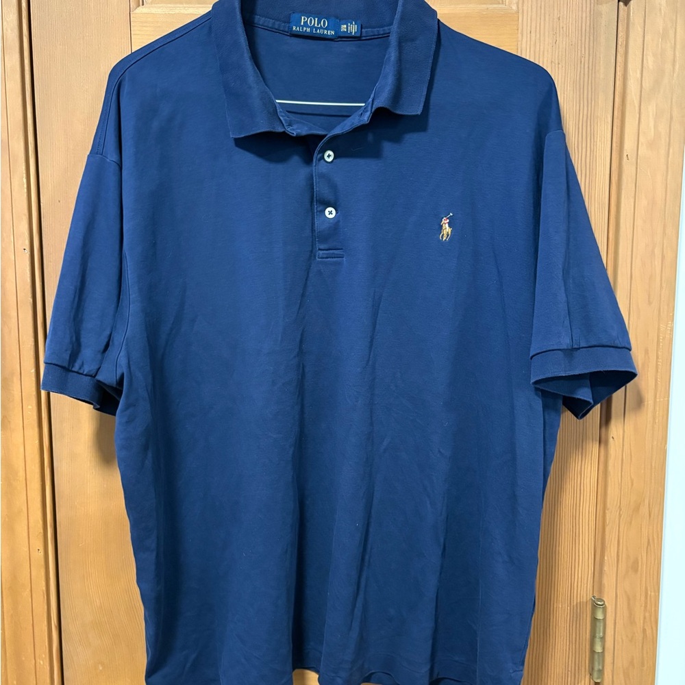 Ralph Lauren Men's Classic Navy Polo Shirt Size 2XB.